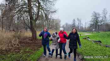 Wandelen van blauw naar groen