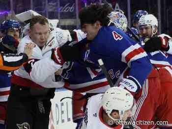 Ottawa Senators blanked on Broadway in embarrassing loss to New York Rangers