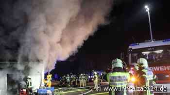 Vollbrand in Kiefersfeldener Einkaufsmarkt: Schaden wohl im Millionenbereich