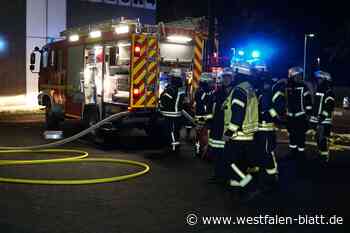 Feuer in Bielefelder Geschäftshaus gelöscht
