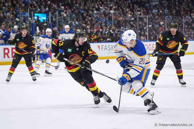 Kulich puts up three points, Buffalo Sabres come back to top Vancouver Canucks 3-2