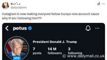 Instagram users claim their accounts have automatically followed Donald Trump, JD Vance, and Melania Trump after the inauguration - here's what's going on