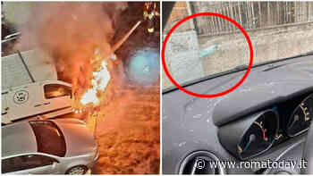 Auto danneggiate e in fiamme. La notte da incubo nel quartiere tra Collatino e Centocelle