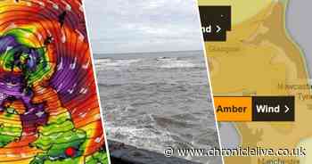 Exact time Storm Éowyn will hit the North East as Met Office warn of gale force winds