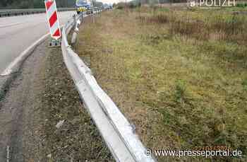 POL-PPWP: Wer hat die Schutzplanken demoliert?