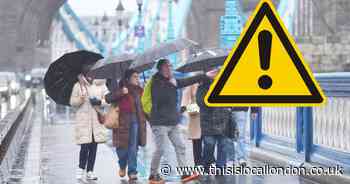 Yellow weather warning for strong winds issued for London
