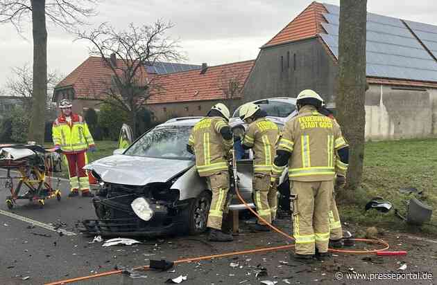 Feuerwehr Goch: Verkehrsunfall in Nierswalde und Rauchentwicklung in Pfalzdorf
