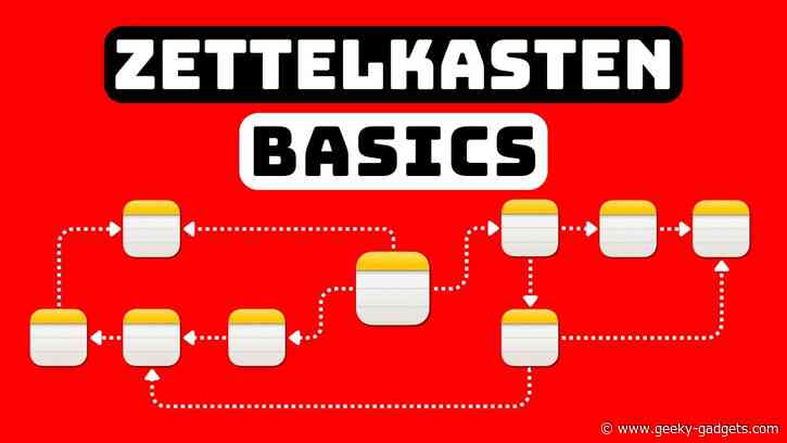 Learn the Zettelkasten Notetaking Method with Apple Notes for Knowledge Mastery