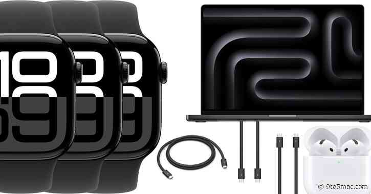 Deals: Jet Black Apple Watch Series 10 $113 off, 48GB M4 Pro MacBook Pro $270 off, Apple Thunderbolt cable 50% off, more