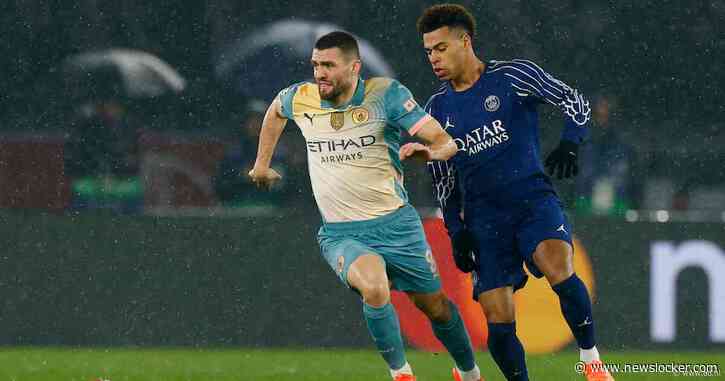 PSG lijkt net voor rust te scoren tegen Manchester City, maar goal wordt afgekeurd