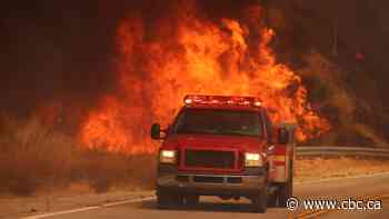 Evacuations ordered as new, fast-moving wildfire threatens remote communities north of L.A.