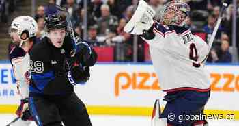 Fantilli, Merzlikins power Blue Jackets over Leafs