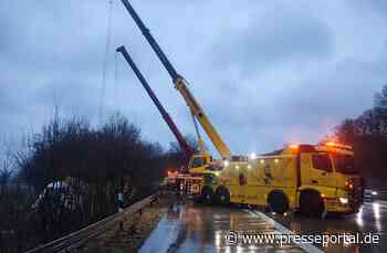 POL-HI: Lkw-Unfall auf der A7 bei Hildesheim führt zu massiven Verkehrsbehinderungen