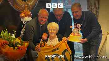 Birthday surprise for 100 year old Wolves fan