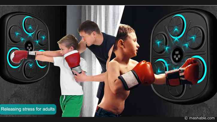 Spice up your workout with a rhythm-synced LED boxing machine for only $99