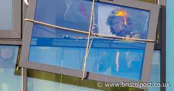 Fire crews called to deal with dangerous ninth floor window