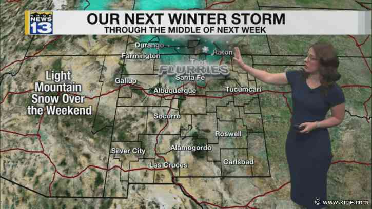 Incoming winter storm