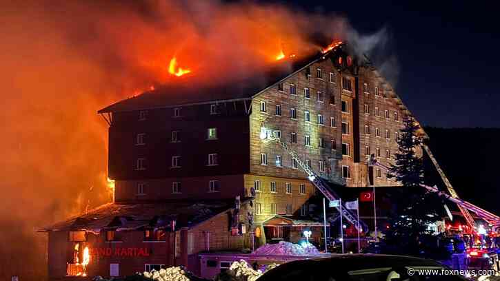 66 dead after fire erupts at popular ski hotel in Turkey