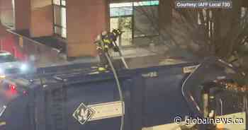 Victoria garbage truck driver delivers fire to fire department