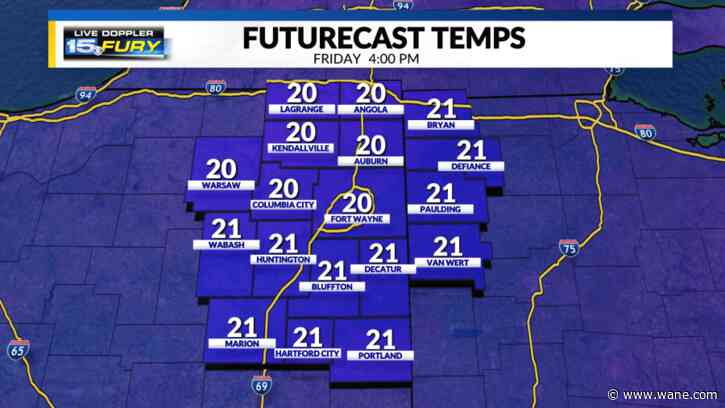 Chilly end of the work week with big thaw on the way
