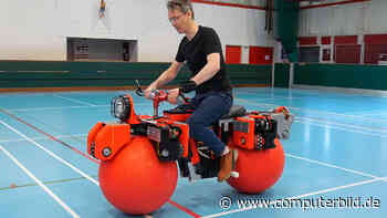 Dieses Bike rollt auf Bällen in alle Richtungen