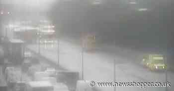 RECAP as lanes closed on M25 near Dartford as three-car crash causes chaos