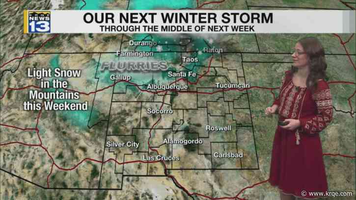 Temperatures warming before an incoming winter storm