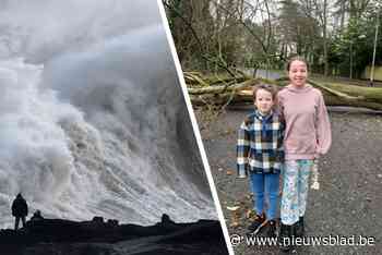 Sofie uit Hasselt trotseerde storm Éowyn in Noord-Ierland: “Op het werk blijven slapen”
