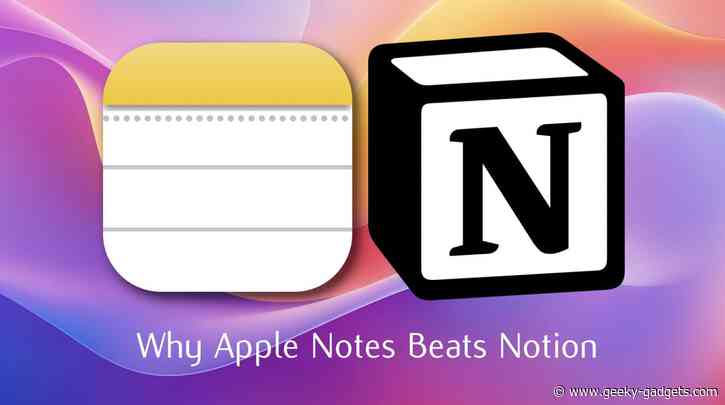 Why Apple Notes Beats Notion for Productivity – The Power of Simplicity