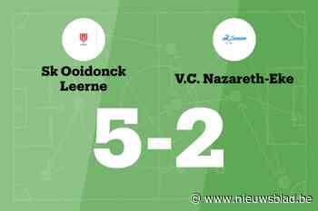 Ivens scoort drie keer, SK Ooidonck Leerne verslaat VC Nazareth-Eke