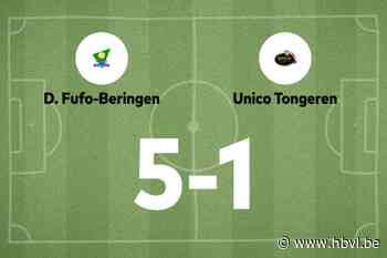 Geskens scoort drie keer, Fufo-Beringen verslaat Unico Tongeren