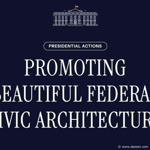 This week Trump signed an executive order promoting "traditional and classical" architecture