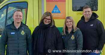 Croydon mum reunites with paramedics who saved her life