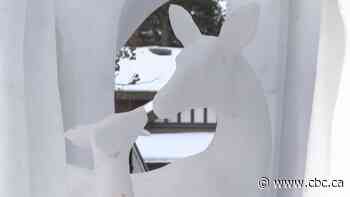SnowDays festival in Banff brings snow sculptures to the streets