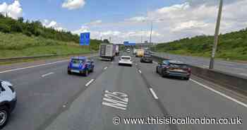 Crash involving three cars causes disruption on M25 near Dartford