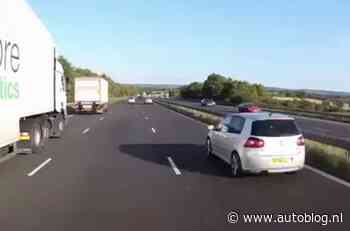 Video: Golf GTI verrast door klapband