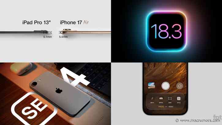 Top Stories: iPhone 17 and iPhone SE 4 Rumors, iOS 18.3 Incoming, and More