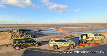 Boy, 15, rescued from ‘thigh deep mud’ on Wirral beach
