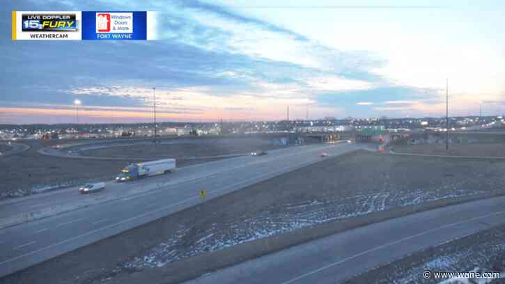 Slight snow shower chance early tonight