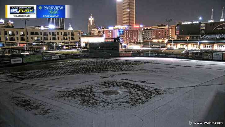 Slight snow shower chance tonight