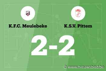 FC Meulebeke en SV Pittem eindigen op 2-2-gelijkspel