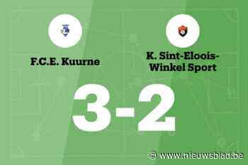 Ongeslagen reeks van Winkel Sport tot een einde gebracht na 3-2 tegen FCE Kuurne