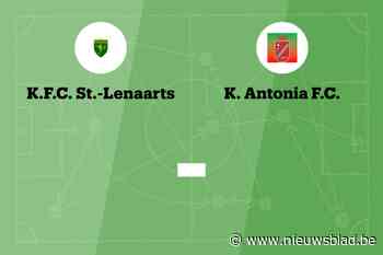 Wedstrijd tussen Sint-Lenaarts B en Antonia B afgelast