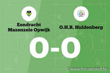 OHR Huldenberg beëindigt reeks nederlagen met gelijkspel tegen Mazenzele Opwijk B