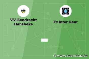Wedstrijd tussen Eendracht Hansbeke B en FC Inter Gent afgelast