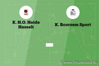 Wedstrijd tussen HO Heide en Boorsem afgelast
