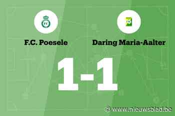 FC Poesele B en Daring Maria-Aalter eindigt op 1-1