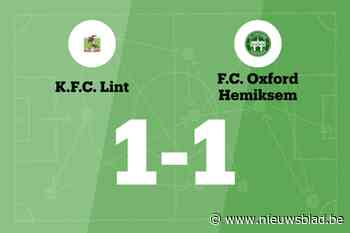Lint B en Oxford Hemiksem delen de punten