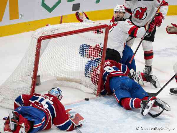 Hughes scores in OT as Devils edge Canadiens 4-3