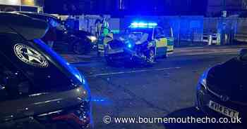 Crash involving 'ambulance vehicle' shuts road in Charminster